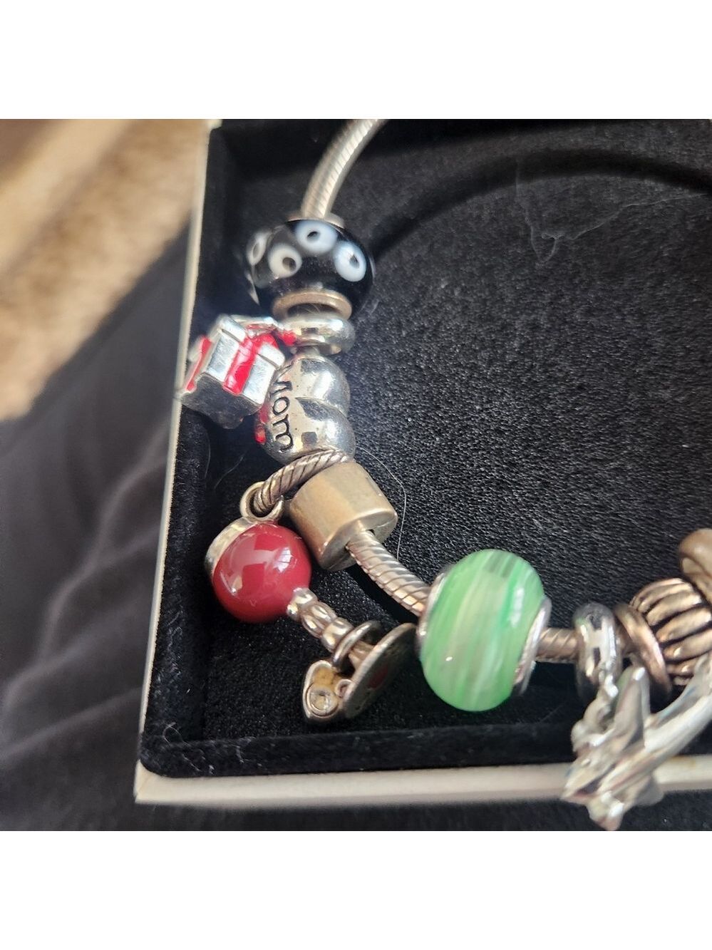In Original Box Authentic Pandora Charm Bracelet 925 Silver with 11charms - Picture 2 of 6